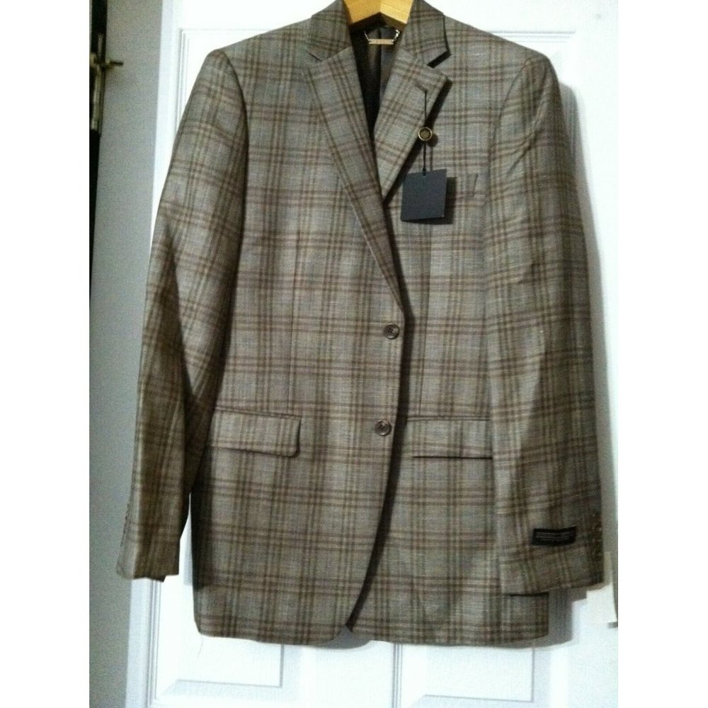 DONALD TRUMP MEN'S NEW BROWN 73%WOOL 27%LINEN SPORT COAT JACKET BLAZER SZ:38R